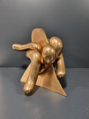Olivier Strebelle - Sculpture en bronze "L'étrave." 
