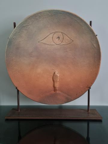 Assiette en céramique "L'oeil" - Jean-Michel Folon